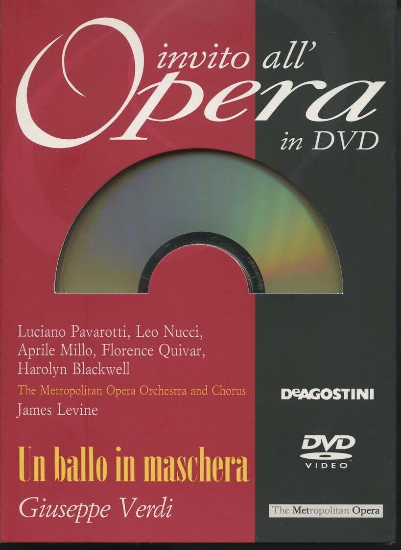 TeknoFilm - DVD - INVITO ALL'OPERA Vol. 13 - GIUSEPPE VERDI - UN BALLO IN MASCHERA: James Levine - The metropolitan opera chorus and orchestra di Brian Large (1991) - DE AGOSTINI