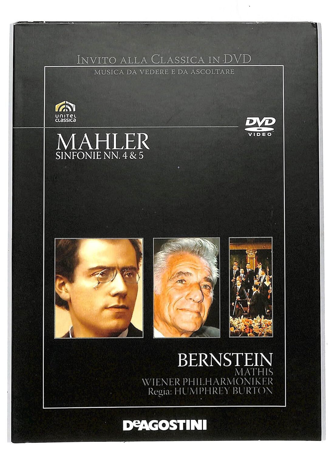 TeknoFilm - DVD – Invito alla classica Vol. 02 - MAHLER: Sinfonia 4 - 5 - BERNSTEIN [Wiener Philarmoniker] di Humprey Burton (1972) - DE AGOSTINI