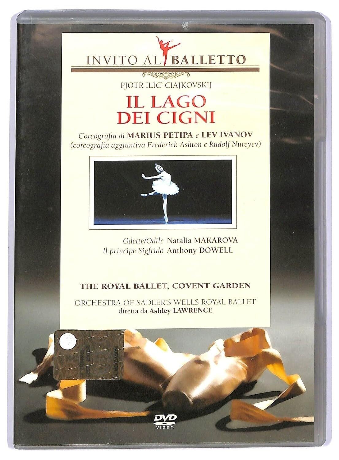 TeknoFilm - DVD + Book – Invito al balletto Vol. 02 - IL LAGO DEI CIGNI (The Royal ballet, Covent Garden) 1982 - MONDADORI
