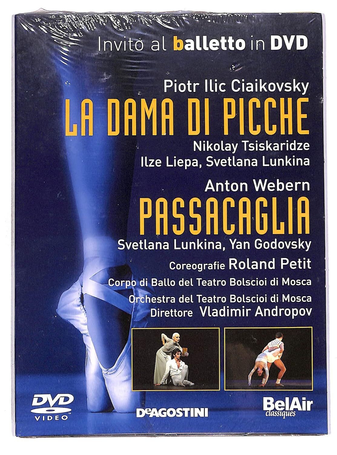TeknoFilm - DVD – Invito al balletto Vol. 29 - LA DAMA DI PICCHE - PASSACAGLIA (Balletto e Orchestra del Teatro Bolscioi di Mosca) di Denis Caiozzi (2005) - DE AGOSTINI
