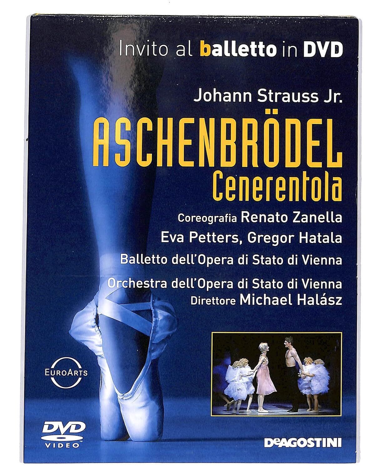 TeknoFilm - DVD – Invito al balletto Vol. 35 - ASCHENBRÖDEL - CENERENTOLA (Balletto e Orchestra dell'Opera di Stato di Vienna) di Michael Fischer-Ledenice (1999) - DE AGOSTINI