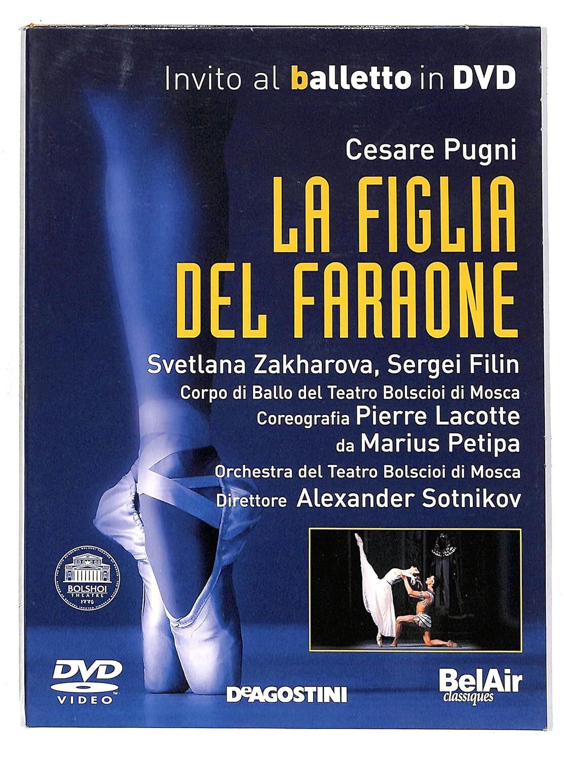 TeknoFilm - DVD – Invito al balletto Vol. 14 - LA FIGLIA DEL FARAONE (Balletto e Orchestra del Teatro Bolscioi di Mosca) di Denis Caïozzi (2003) - DE AGOSTINI