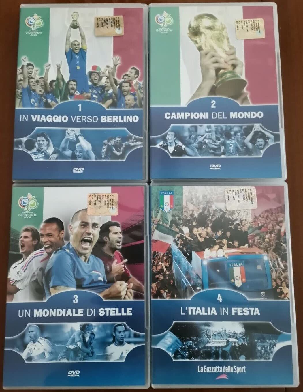 TeknoFilm - 4 DVD Senza cofanetto (Opera Completa) – ITALIA CAMPIONE DEL MONDO 2006  - GAZZETTA DELLO SPORT