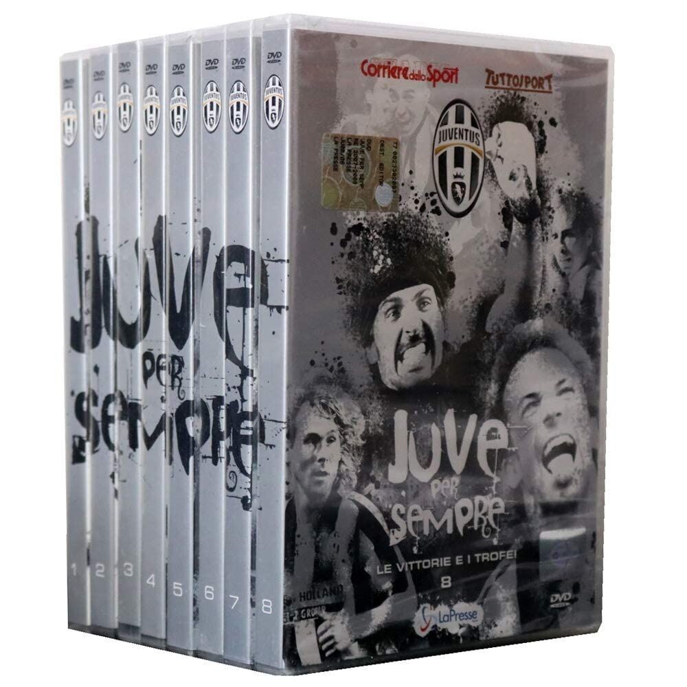 TeknoFilm - 8 DVD (Senza cofanetto) – JUVE PER SEMPRE - Le vittorie e i trofei (2008) - CORRIERE DELLO SPORT