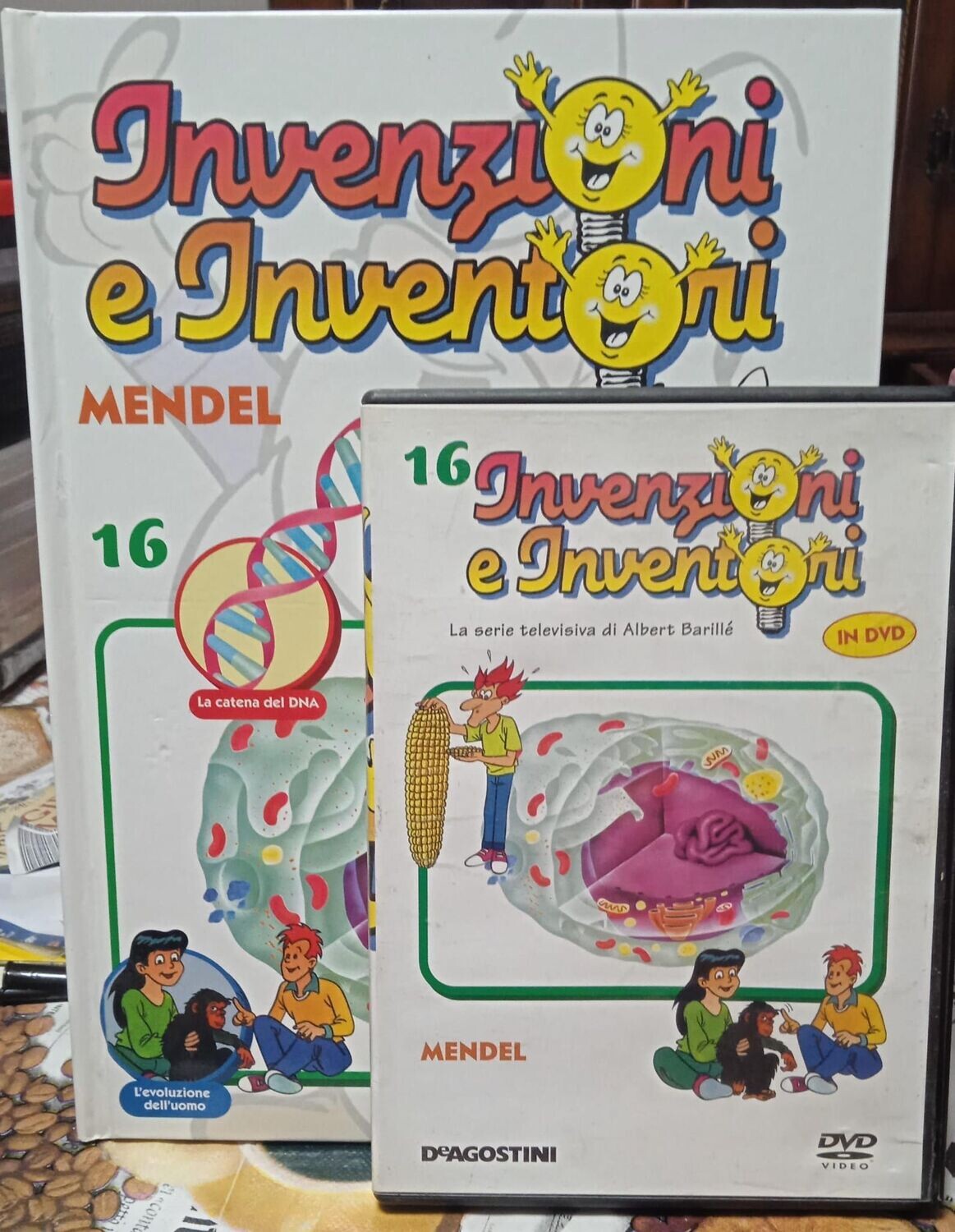 TeknoFilm - DVD + Libro – INVENZIONI E INVENTORI Vol. 16 - MENDEL (2008) - DE AGOSTINI