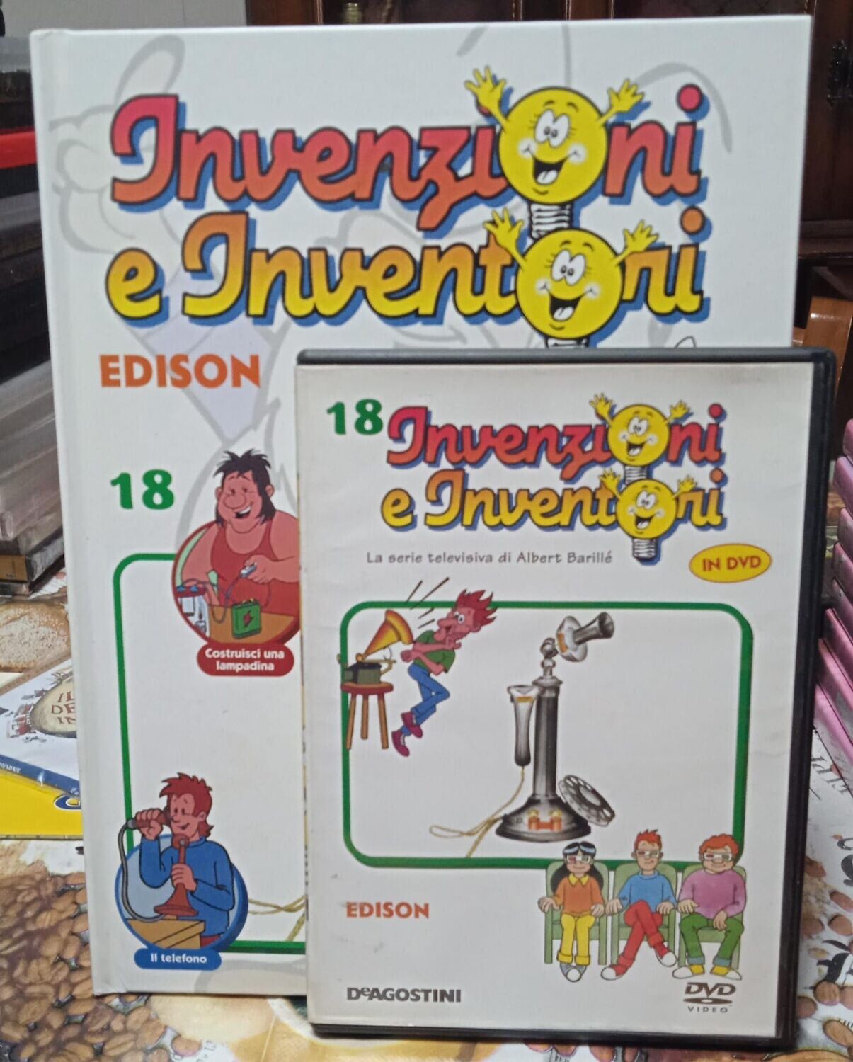TeknoFilm - DVD + Libro – INVENZIONI E INVENTORI Vol. 18 - EDISON (2008) - DE AGOSTINI