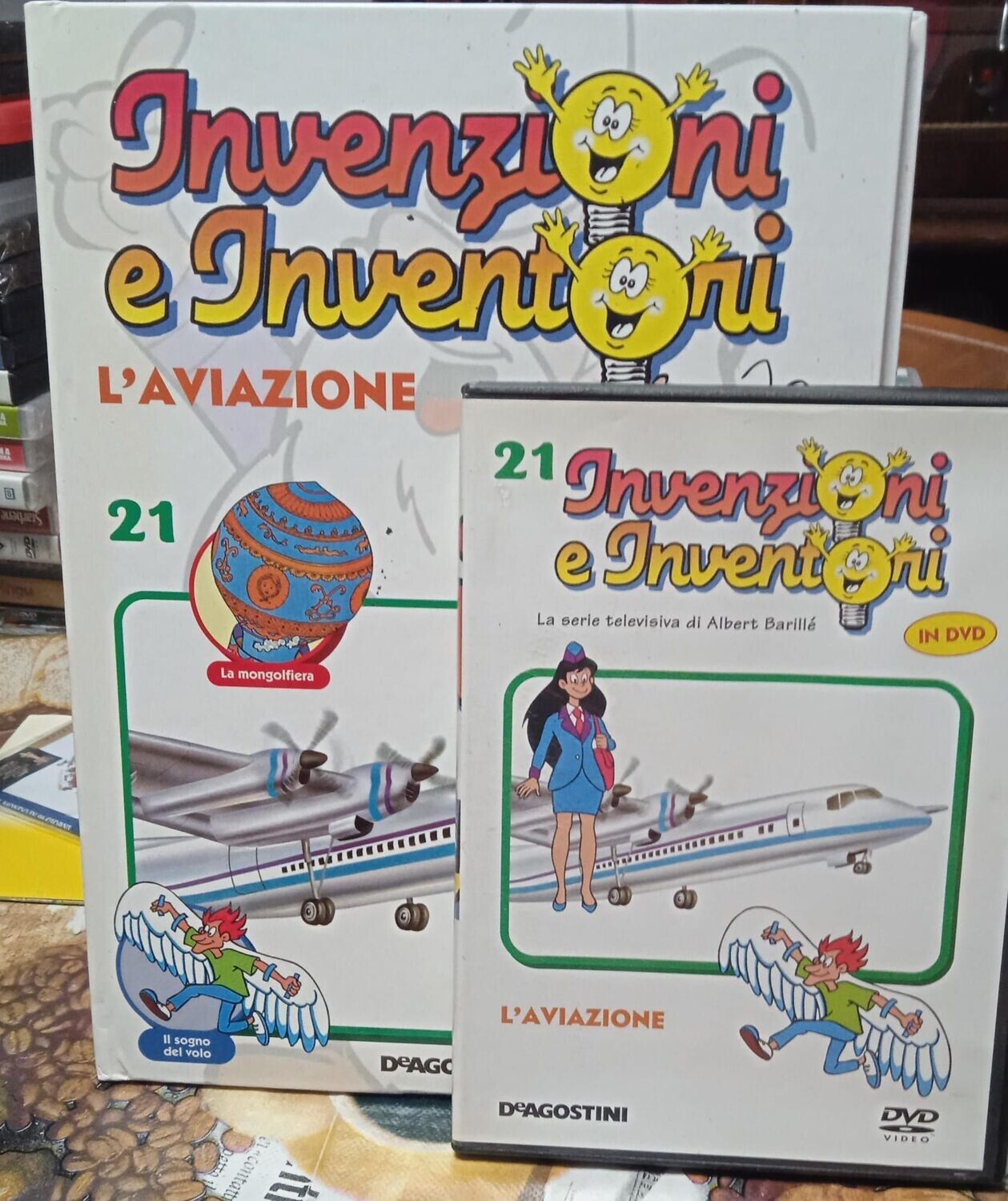 TeknoFilm - DVD + Libro – INVENZIONI E INVENTORI Vol. 21 - L'AVIAZIONE (2008) - DE AGOSTINI