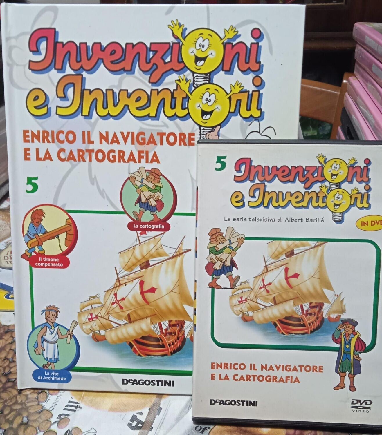 TeknoFilm - DVD + Libro – INVENZIONI E INVENTORI Vol. 05 - ENRICO IL NAVIGATORE E LA CARTOGRAFIA (2008) - DE AGOSTINI