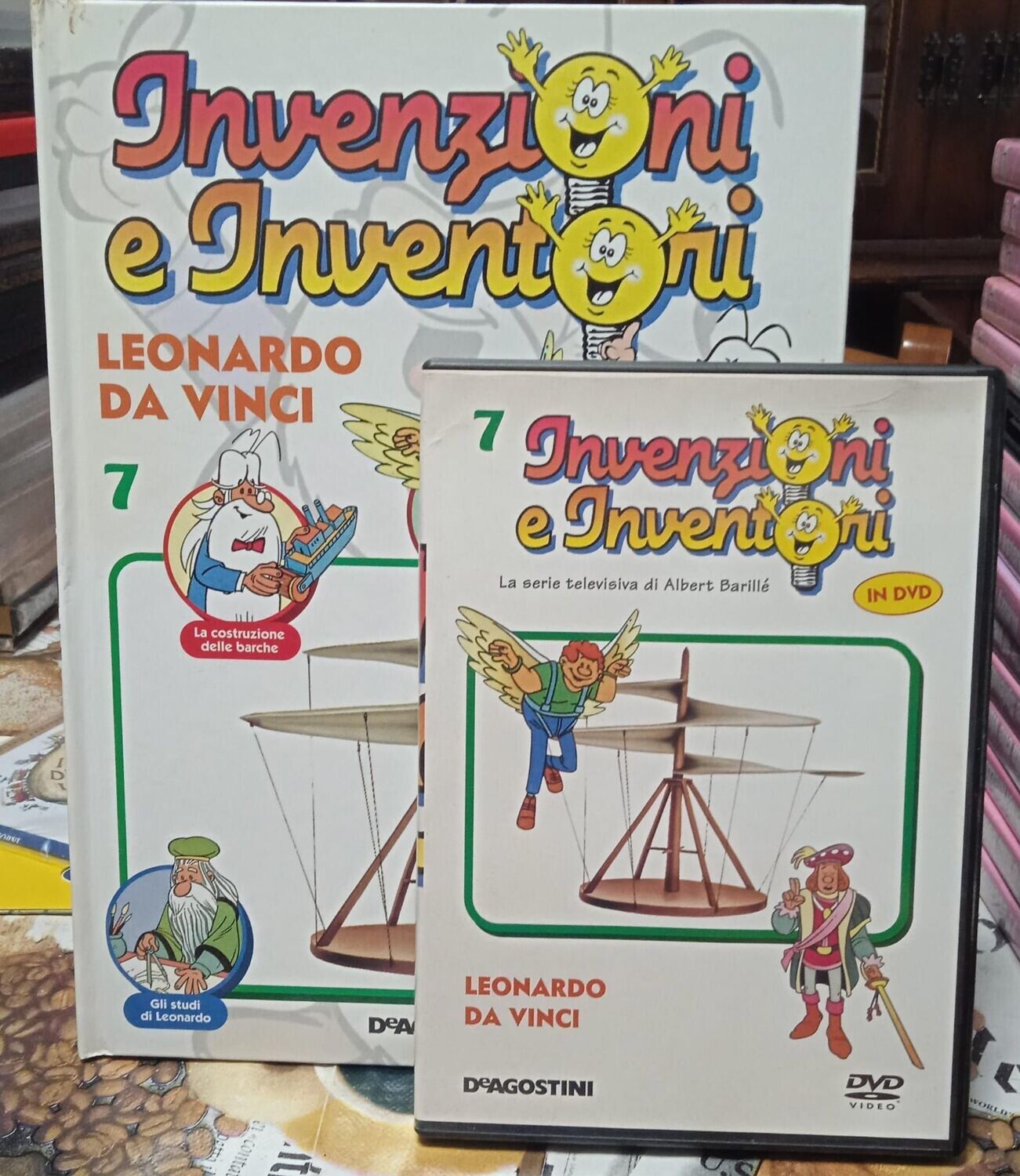 TeknoFilm - DVD + Libro – INVENZIONI E INVENTORI Vol. 07 - LEONARDO DA VINCI (2008) - DE AGOSTINI