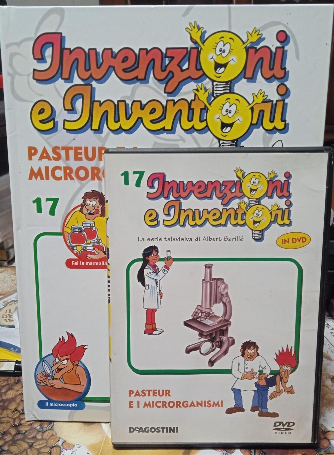 TeknoFilm - DVD + Libro – INVENZIONI E INVENTORI Vol. 17 - PASTEUR E I MICRORGANISMI (2008) - DE AGOSTINI
