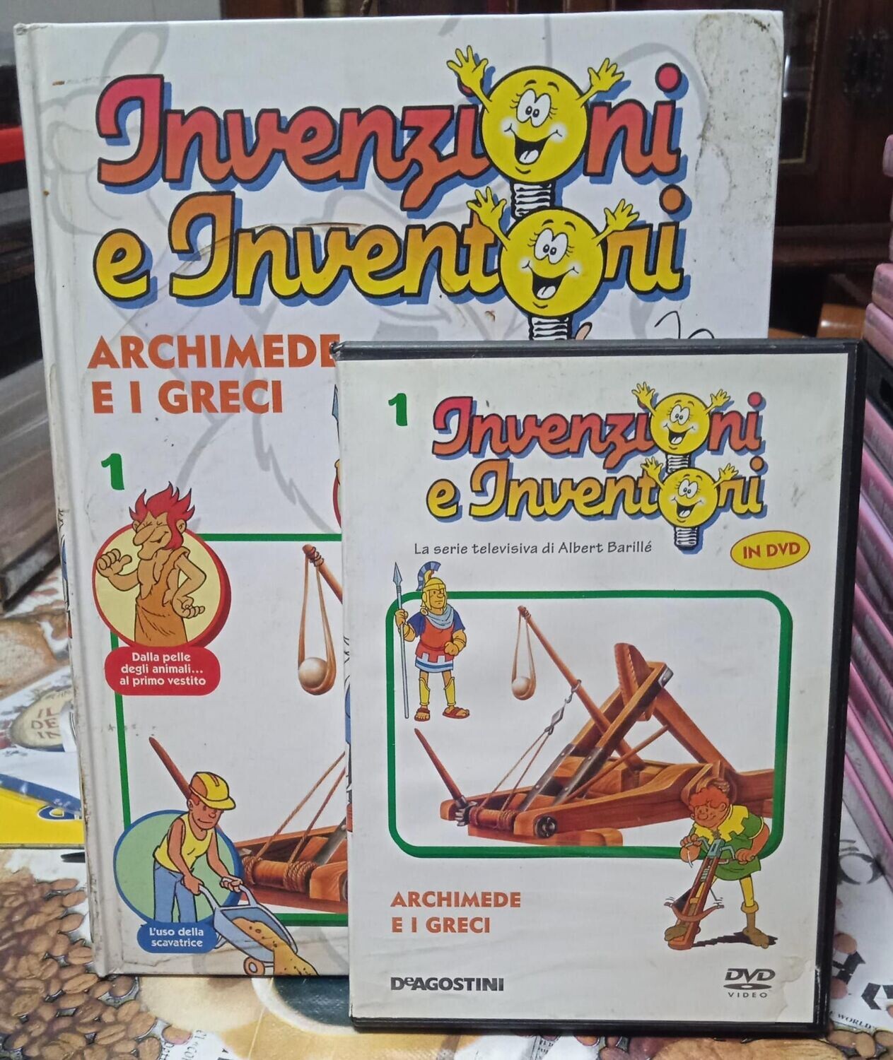 TeknoFilm - DVD + Libro – INVENZIONI E INVENTORI Vol. 01 - ARCHIMEDE E I GRECI (2008) - DE AGOSTINI