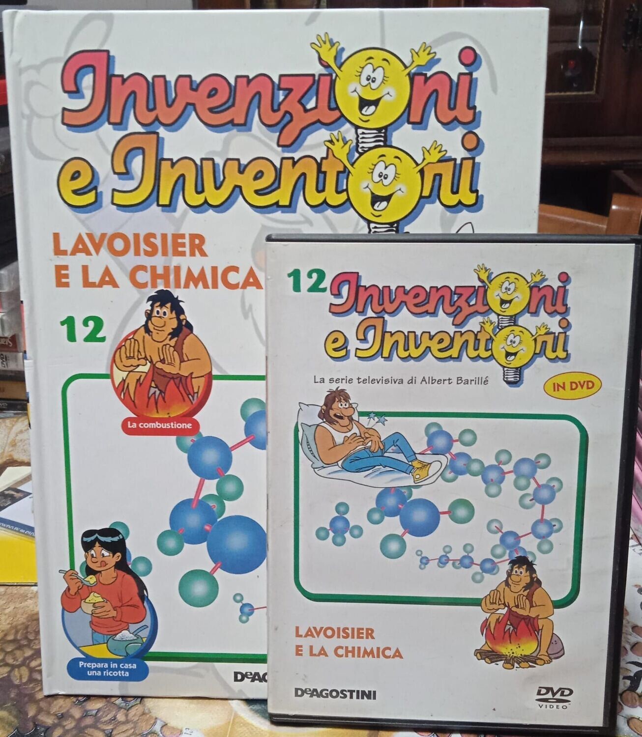 TeknoFilm - DVD + Libro – INVENZIONI E INVENTORI Vol. 12 - LAVOISIER E LA CHIMICA (2008) - DE AGOSTINI