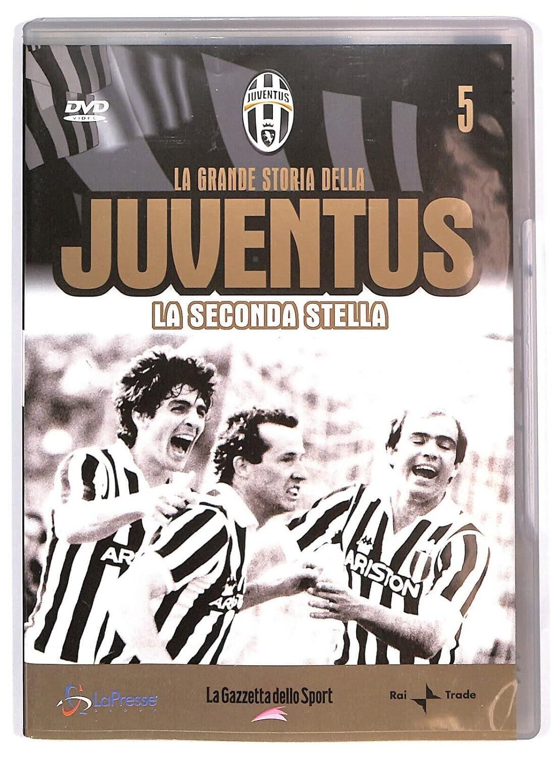 TeknoFilm - DVD + Book – LA GRANDE STORIA DELLA JUVENTUS Vol. 05 - LA SECONDA STELLA (2005) - GAZZETTA DELLO SPORT