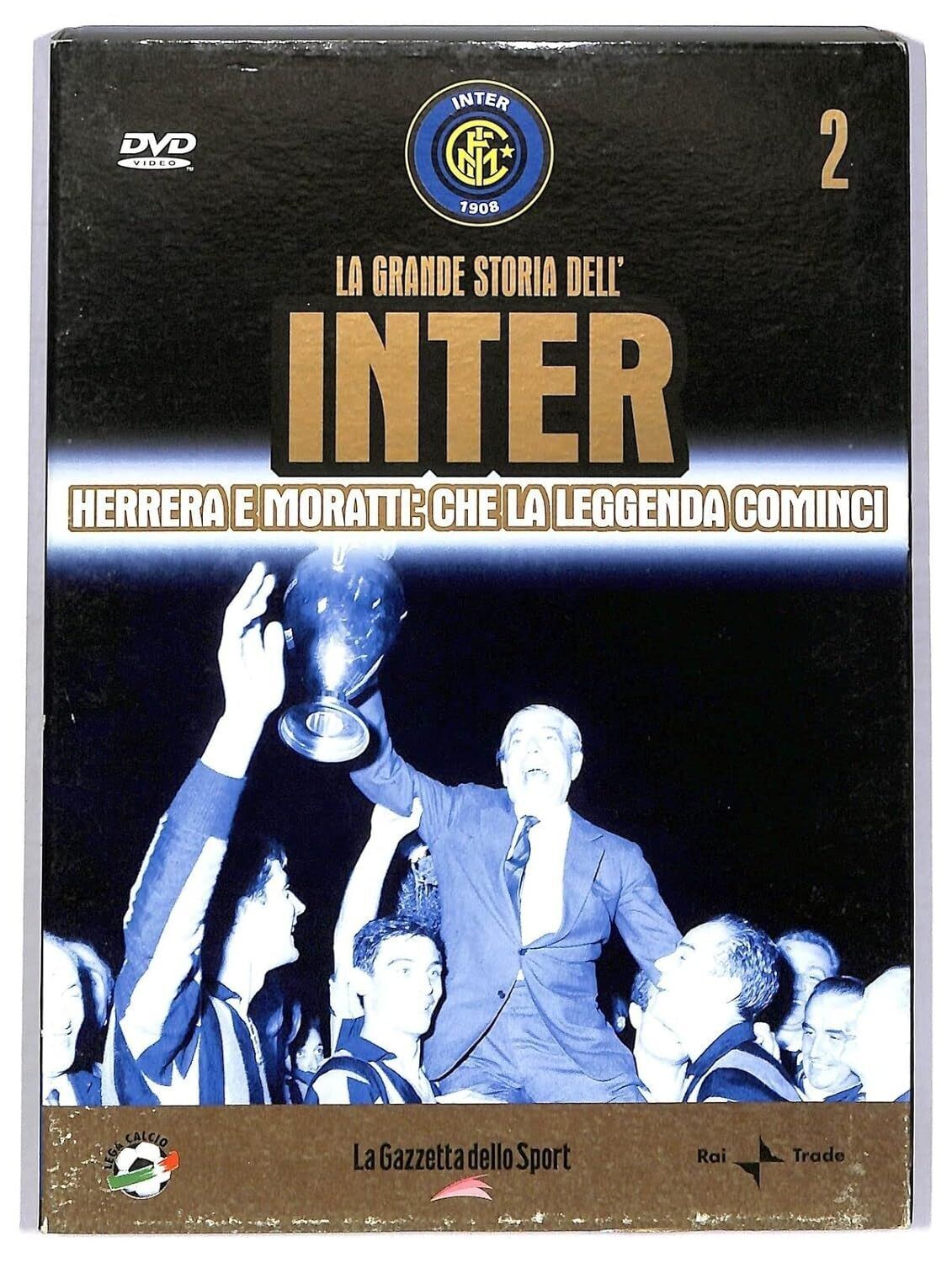 TeknoFilm - DVD - LA GRANDE STORIA DELL'INTER Vol. 02 - HERRERA E MORATTI : CHE LA LEGGENDA COMINCI (2005) - GAZZETTA DELLO SPORT