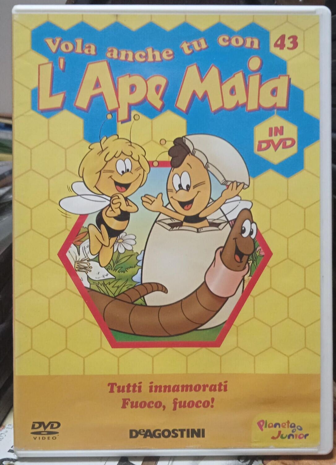 TeknoFilm – DVD – L'APE MAIA Stag. 02 - Vol. 43 (2 Ep. - 85 Tutti innammorati + 86 Fuoco, fuoco!) di Hiroshi Saitō (1975) - DE AGOSTINI