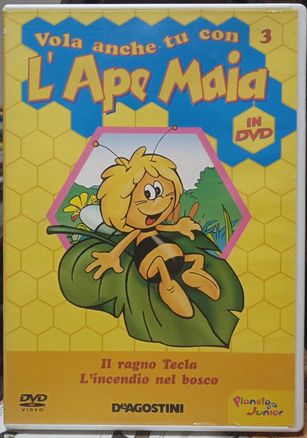 TeknoFilm – DVD – L'APE MAIA Stag. 01 Vol. 03 (2 Ep. 5 Il ragno Tecla + 6 L'incendio nel bosco) di Hiroshi Saitō (1975) - DE AGOSTINI
