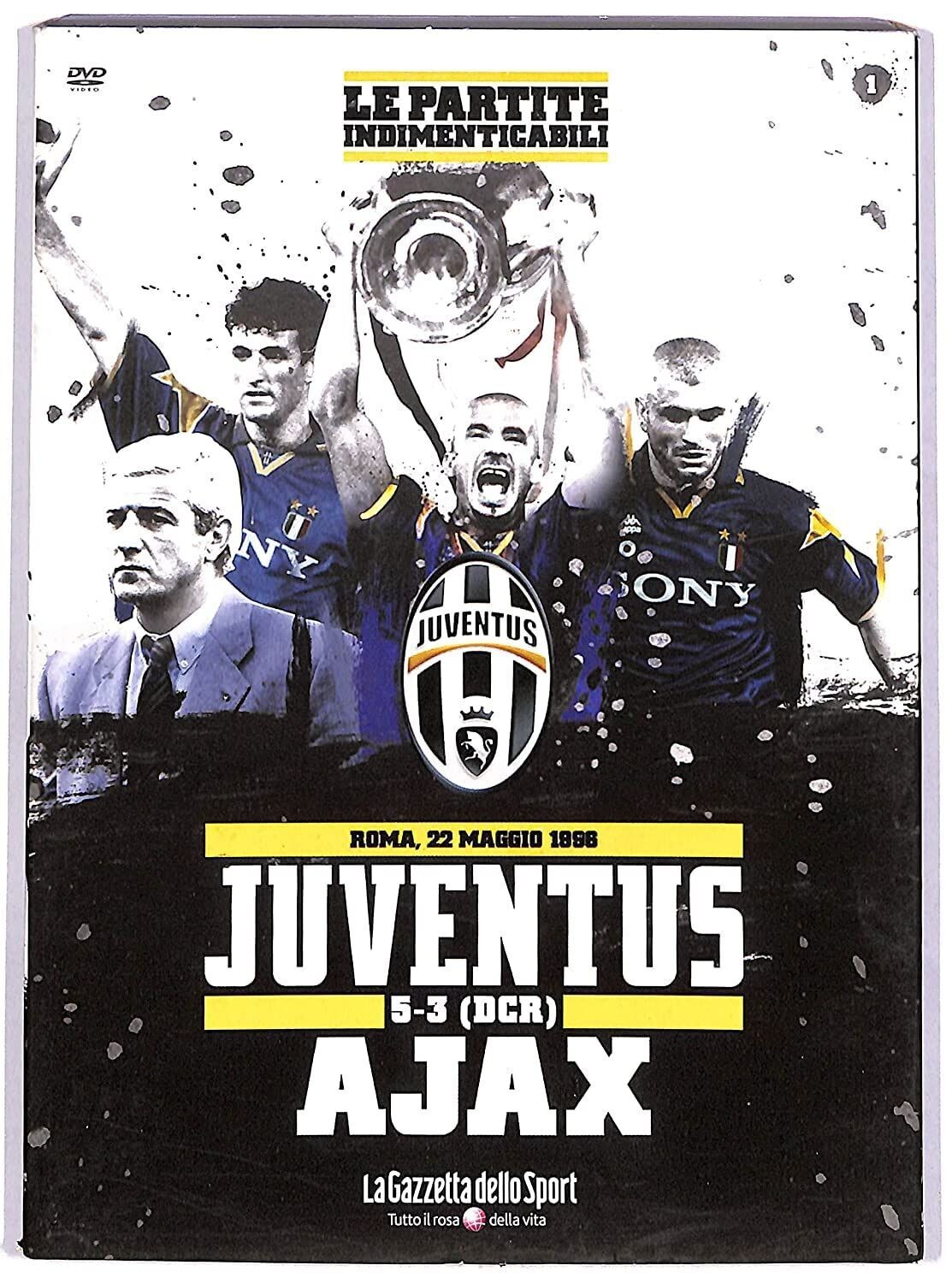 TeknoFilm – DVD – LE PARTITE INDIMENTICABILI Vol. 01 - JUVENTUS AJAX 5 - 3 (DCR) Roma 22 maggio 1998 (2010) - GAZZETTA DELLO SPORT