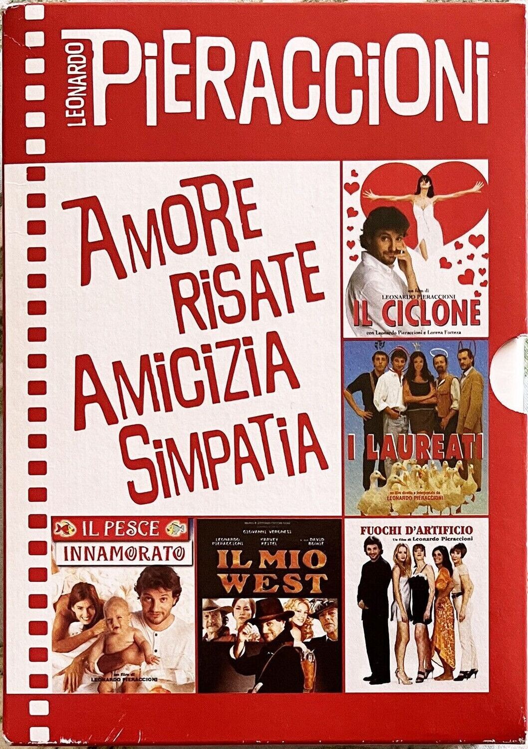 TeknoFilm - Box 5 DVD – PIERACCIONI: IL CICLONE + I LAUREATI + FUOCHI D'ARTIFICIO + IL MIO WEST + IL PESCE INNAMORATO - CECCHI GORI HOME VIDEO