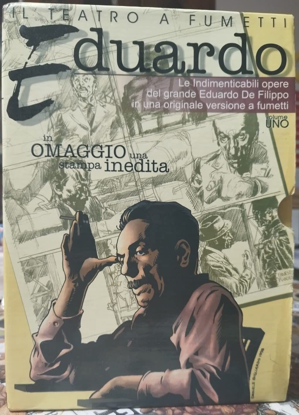 TeknoFilm - Box Cartonato 7 Libri - IL TEATRO DI EDUARDO A FUMETTI Vol. 01 in 7 fumetti di Eduardo Bigliasco (2003) - ELLEDI 91