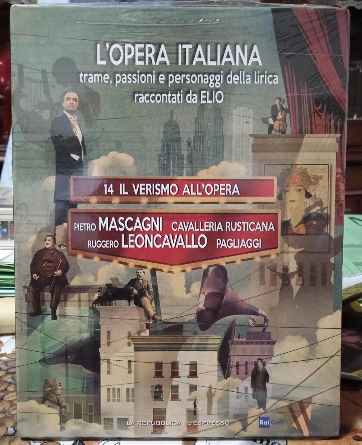 TeknoFilm - DVD - L'OPERA ITALIANA Vol. 14 - P. Mascagni: CAVALLERIA RUSTICANA + R. Leocavallo: PAGLIACCI (2017) - REPUBBLICA/L'ESPRESSO