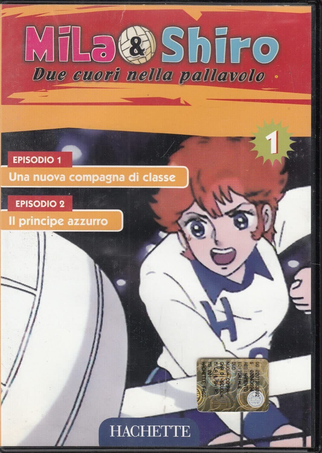 TeknoFilm - DVD – MILA & SHIRO DUE CUORI NELLA PALLAVOLO Vol. 01 (Ep. 1 e 2) di Kazuyuki Okaseko e Masari Sasahiro (1984) - HACHETTE