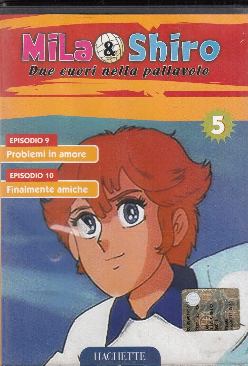 TeknoFilm - DVD – MILA & SHIRO DUE CUORI NELLA PALLAVOLO Vol. 05 (Ep. 9 e 10) di Kazuyuki Okaseko e Masari Sasahiro (1984) - HACHETTE