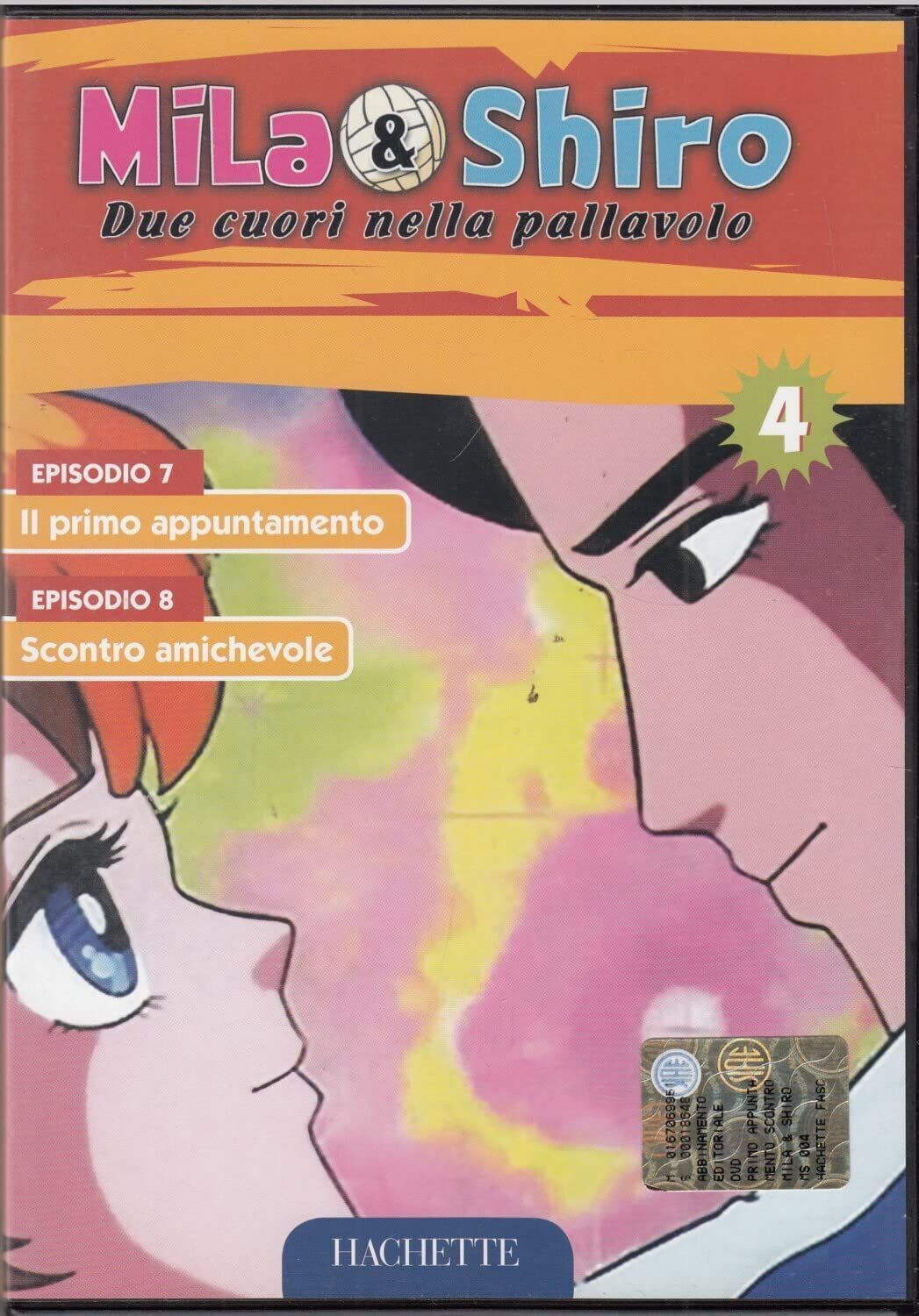 TeknoFilm - DVD – MILA & SHIRO DUE CUORI NELLA PALLAVOLO Vol. 04 (Ep. 7 e 8) di Kazuyuki Okaseko e Masari Sasahiro (1984) - HACHETTE