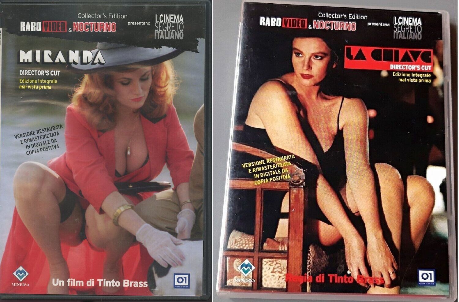 TeknoFilm - 2 DVD – Tinto Brass Collection - MIRANDA (1985) + LA CHIAVE (1983) - RARO VIDEO