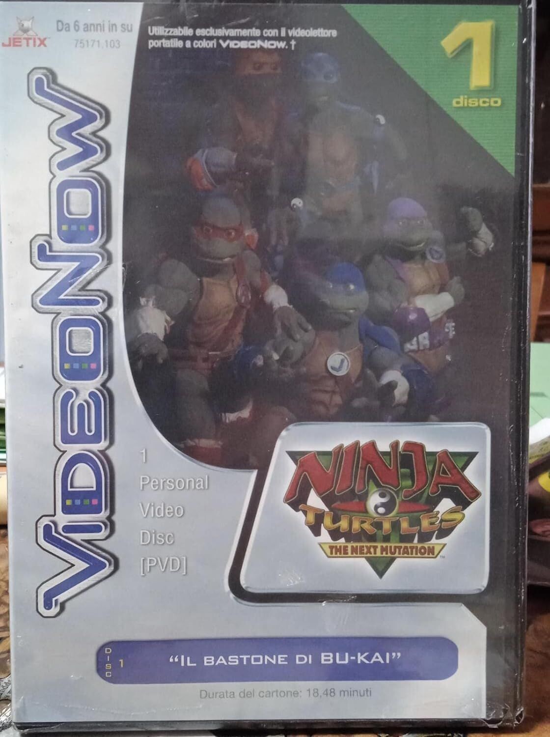 TeknoFilm - CDRom – NINJA TURTLES: THE NEXT MUTATION - IL BASTONE DI BU-KAI Disco 1 (CDRom) 2005 - HASBRO