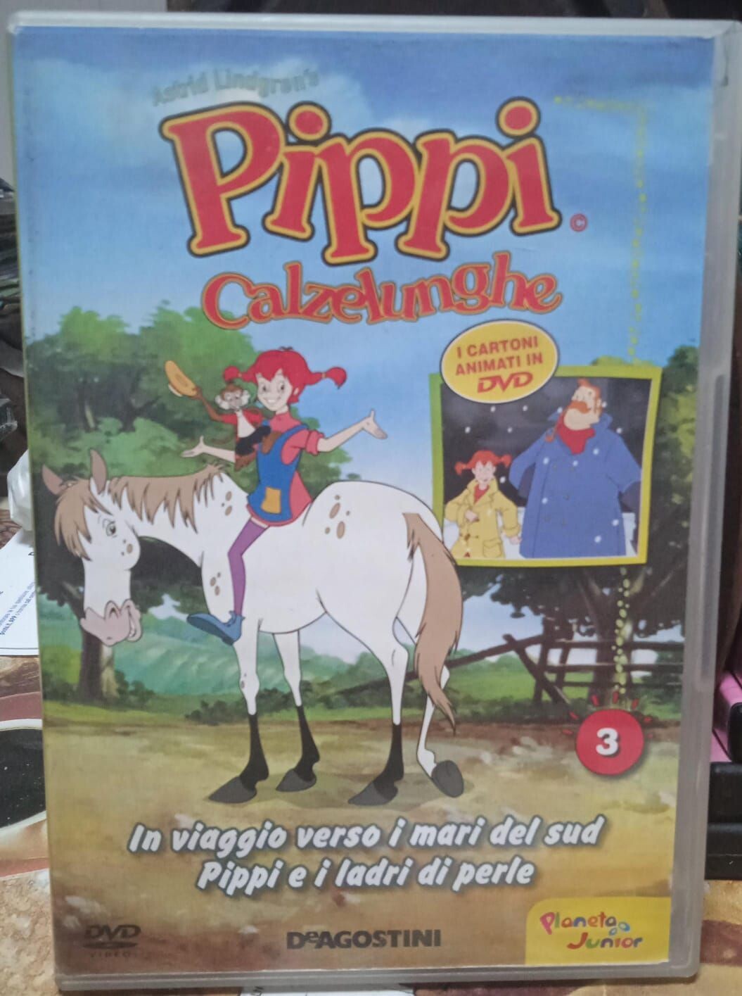 TeknoFilm - DVD –PIPPI CALZELUNGHE (Serie animata) Vol. 03 2 Ep. (In viaggio verso i mari del sud + Pippi e i ladri di perle) di Paul Riley (1997) - DE AGOSTINI