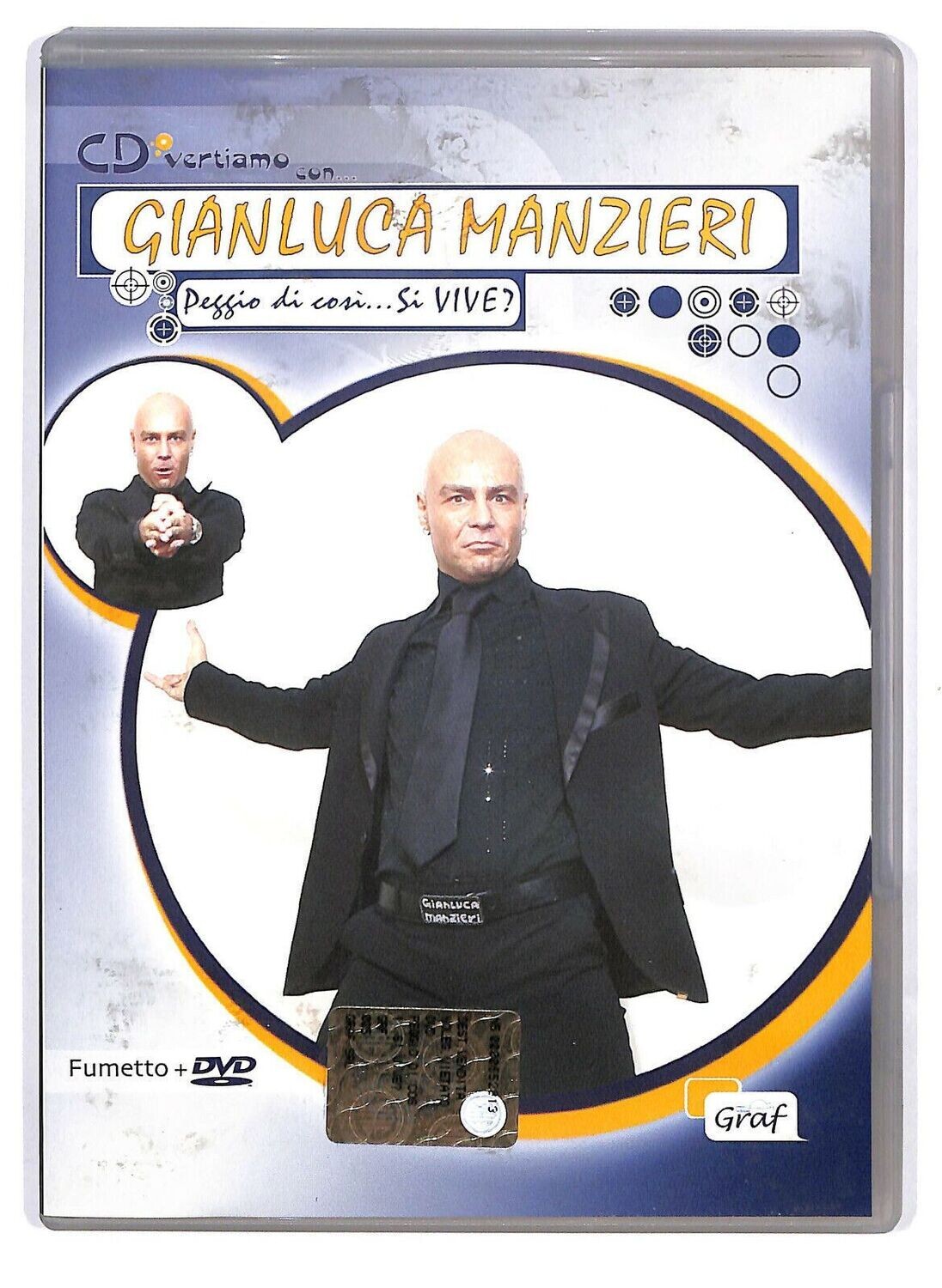 TeknoFilm - DVD – Gianluca Manzieri: PEGGIO DI COSI'…SI VIVE! (2007) - GRAF