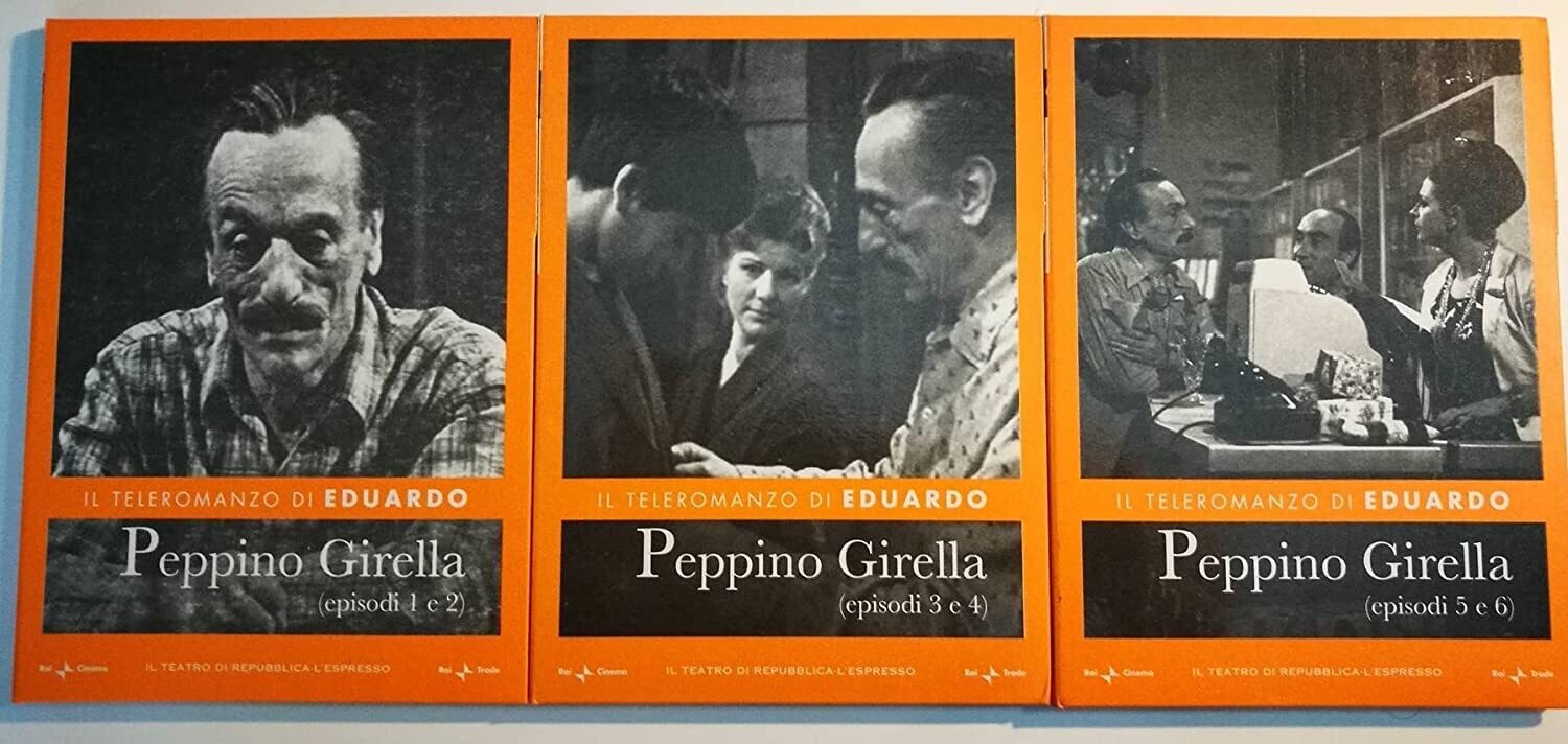 TeknoFilm - 3 DVD – PEPPINO GIRELLA (Opera completa 6 episodi) di Eduardo De Filippo (1963) - REPUBBLICA/L'ESPRESSO