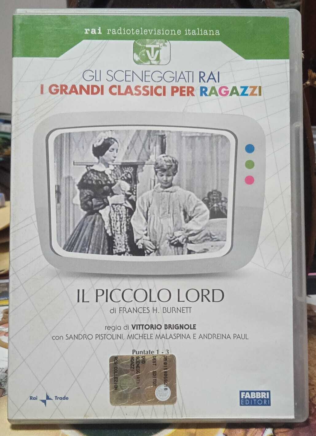 TeknoFilm - DVD – IL PICCOLO LORD Puntate 1-3 di Vittorio Brignole (1960) - FABBRI EDITORI