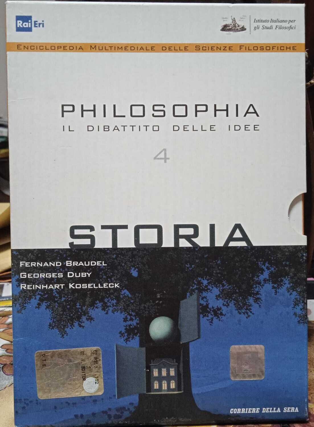 TeknoFilm - DVD (Edizione Cartonata) – PHILOSOPHIA: IL DIBATTITO DELLE IDEE Vol. 04 - STORIA di Michele Parascandolo (2012) - CORRIERE DELLA SERA