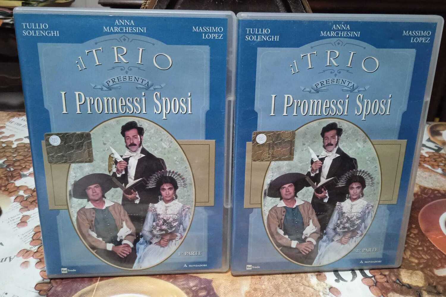 TeknoFilm -  2 DVD – IL TRIO: I PROMESSI SPOSI Parte prime e parte seconda di Tullio Solenghi, Anna Marchesini e Massimo Lopez (1990) - MONDADORI