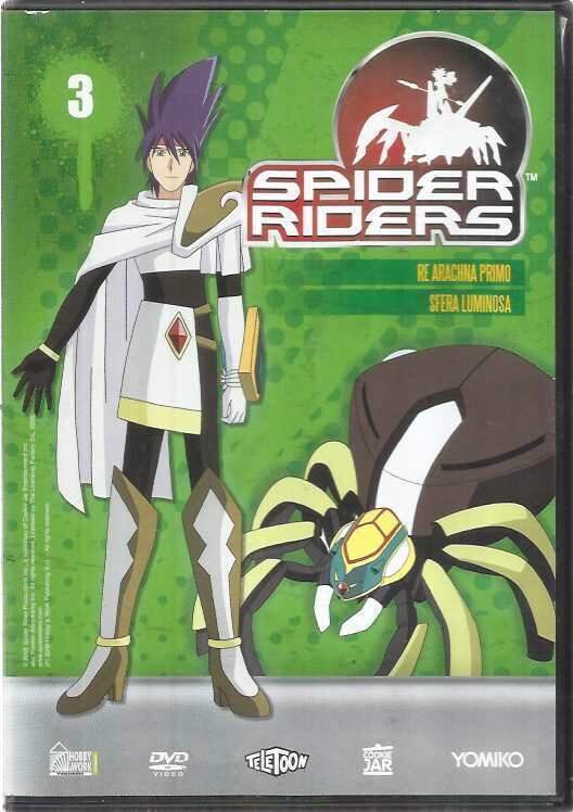 TeknoFilm - DVD – SPIDER RIDERS Vol. 03 - 2 Ep. (Re Arachina primo + Sfera luminosa) di Kōichi Mashimo e Takaaki Ishiyama (2006) - SONY