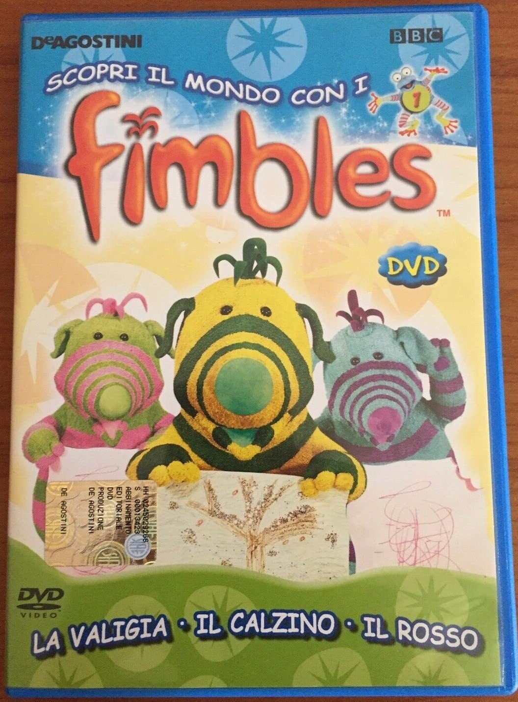TeknoFilm - DVD – SCOPRI IL MONDO CON I FIMBLES Vol. 01 - LA VALIGIA, IL CALZINO, IL ROSSO (1996) - DE AGOSTINI