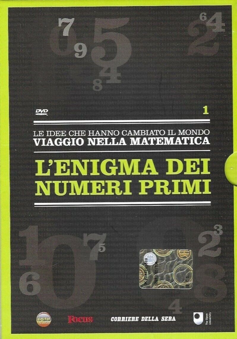 TeknoFilm - DVD – Viaggio nella Matematica Vol. 01 - L'ENIGMA DEI NUMERI PRIMI (2011) - CORRIERE DELLA SERA
