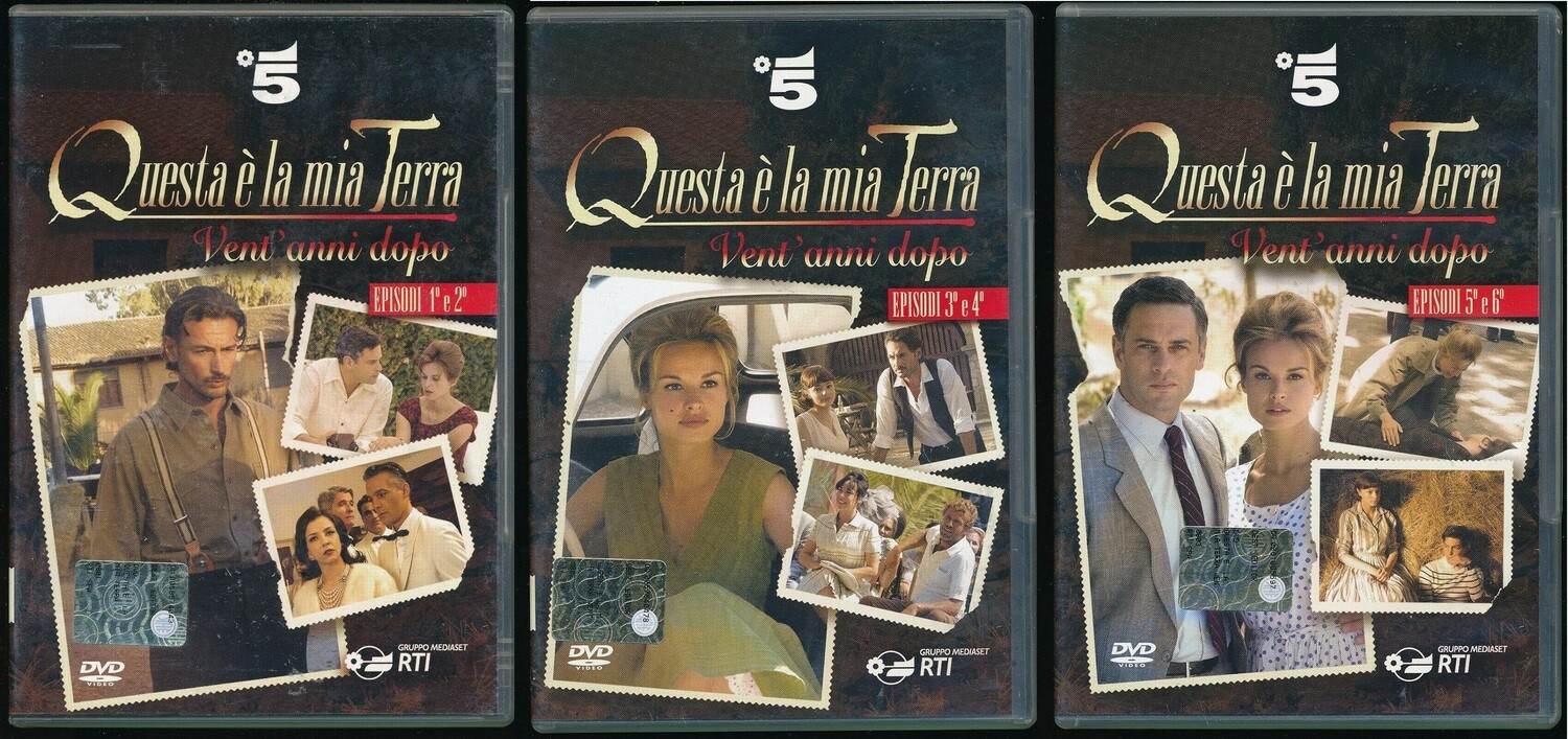 TeknoFilm - 3 DVD (Senza Cofanetto) - QUESTA E' LA MIA TERRA - VENT'ANNI DOPO di Raffaele Mertes (2007) - RTI
