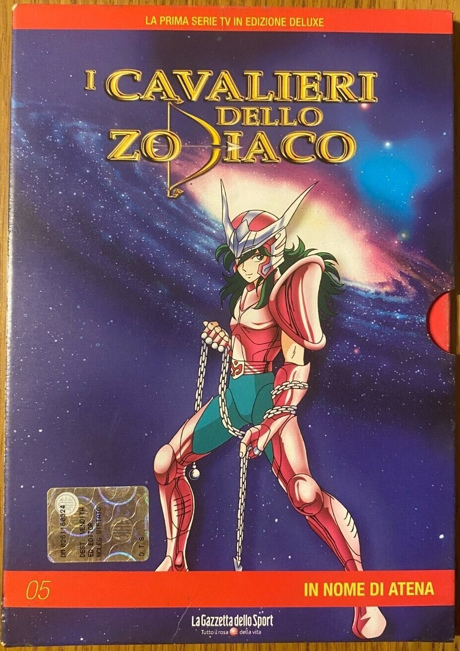 TeknoFilm - DVD - I CAVALIERI DELLO ZODIACO Vol. 05 (6 Episodi) - IN NOME DI ATENA di Kōzō Morishita e Kazuhito Kikuchi (1989) - GAZZETTA DELLO SPORT