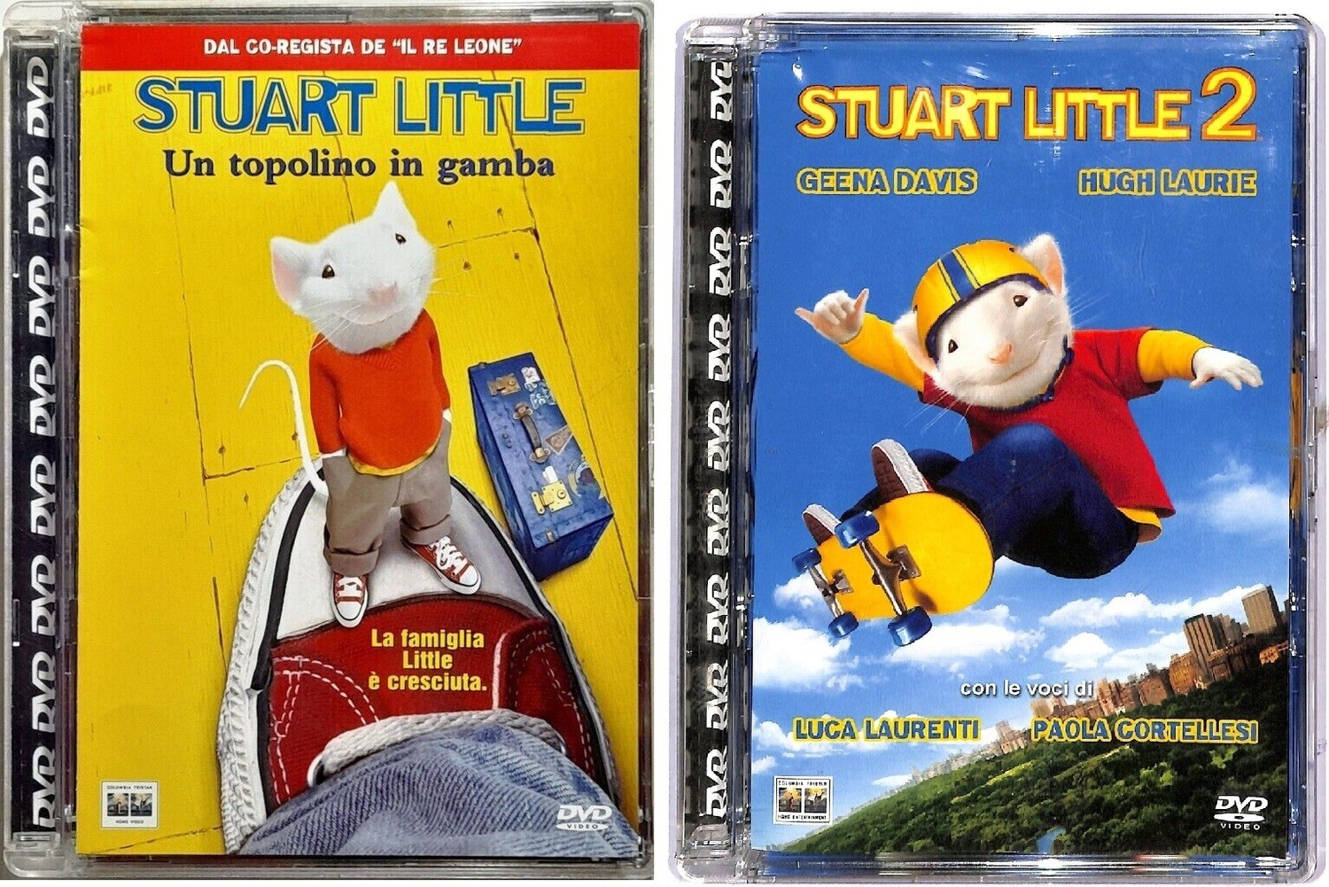 TeknoFilm - 2 DVD (Jewel case) - STUART LITTLE (1999) + STUART LITTLE 2 (2002) di Rob Minkoff - COLUMBIA TRISTAR