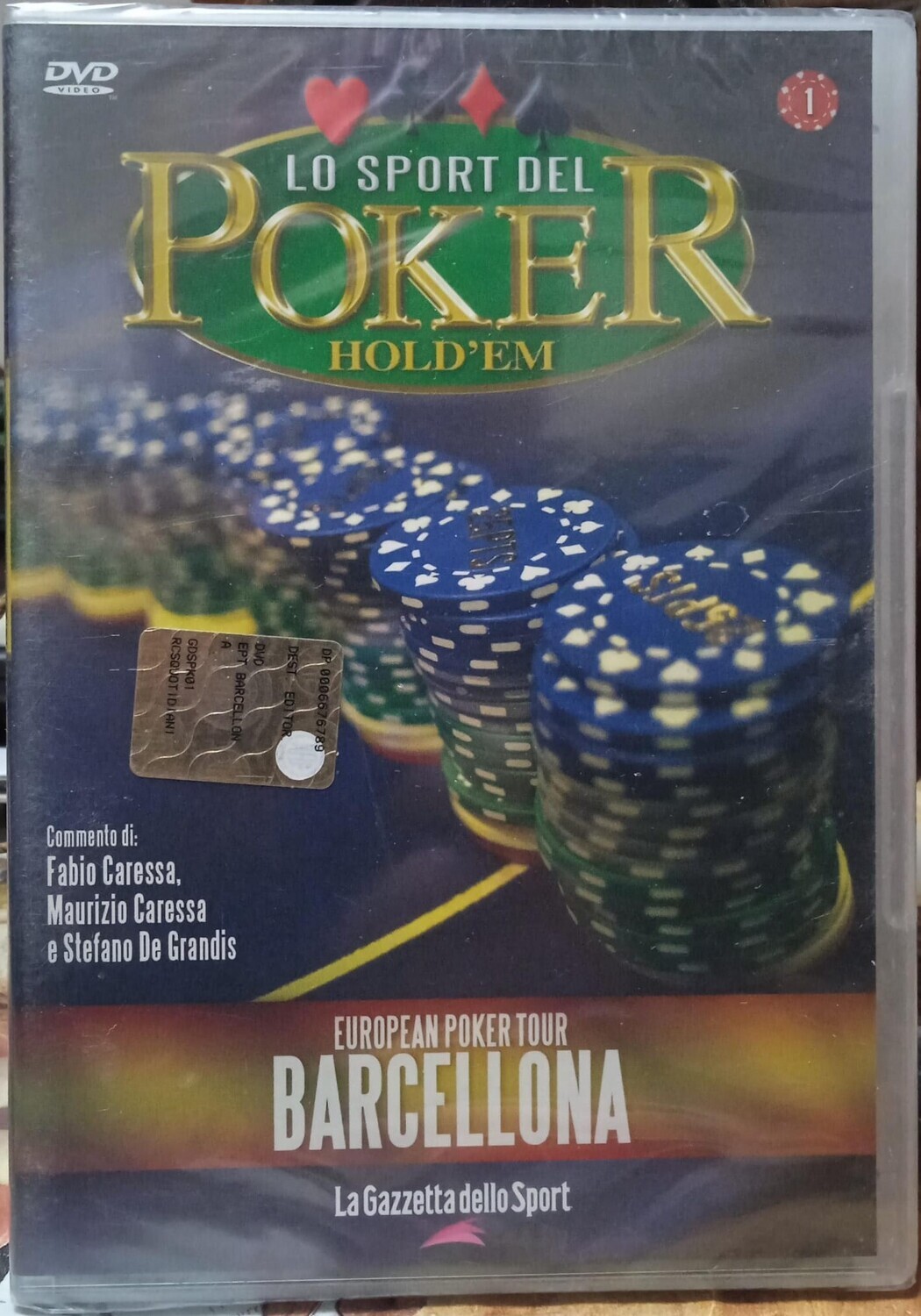 TeknoFilm - DVD – LO SPORT DEL POKER HOLD'EM Vol. 01 - European Poker Tour Barcellona (2007) - GAZZETTA DELLO SPORT