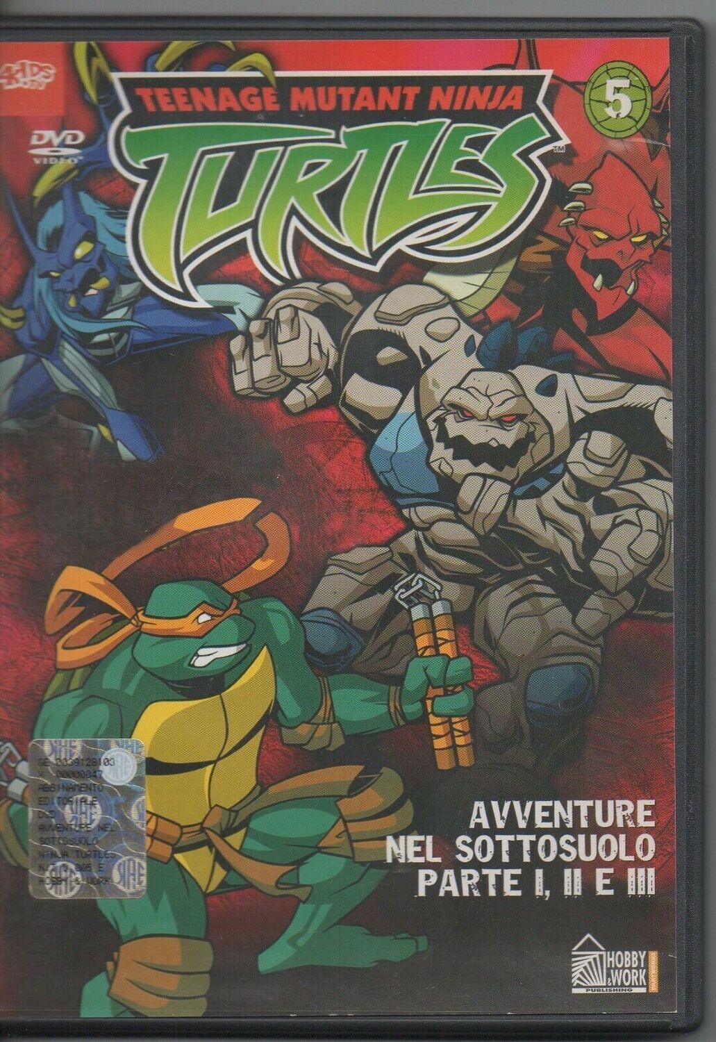 TeknoFilm - DVD – TEENAGE MUTANT NINJA TURTLES - AVVENTUERE NEL SOTTOSUOLO Parte I, II, III (2003) - HOBBY & WORK
