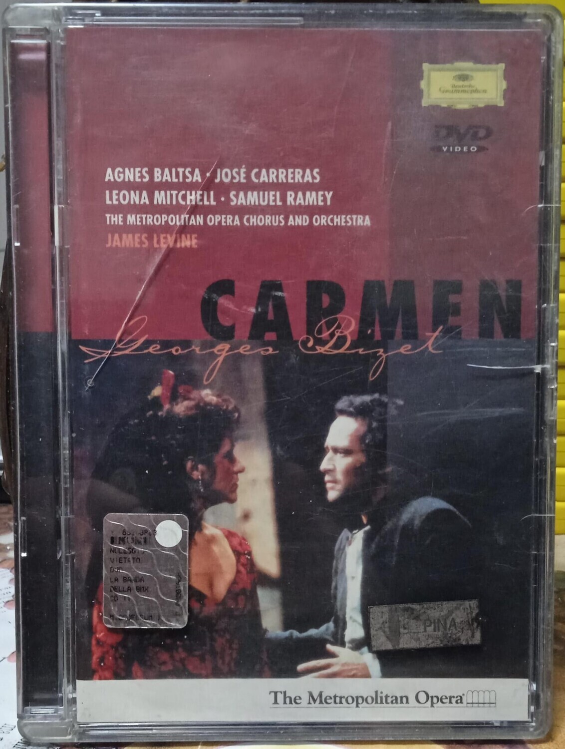 TeknoFilm - DVD (NTSC - Jewel case) –  Georges Bizet:  CARMEN (The Metropolitan Opera) di Brian Large (1989) - DEUTSCHE GRAMMAPHONE