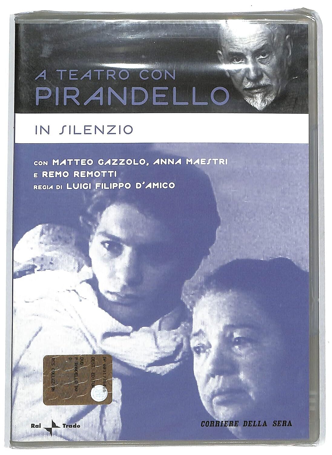 TeknoFilm - DVD - A teatro con Pirandello - IN SILENZIO di Luigi Filippo D'amico (1985) - CORRIERE DELLA SERA