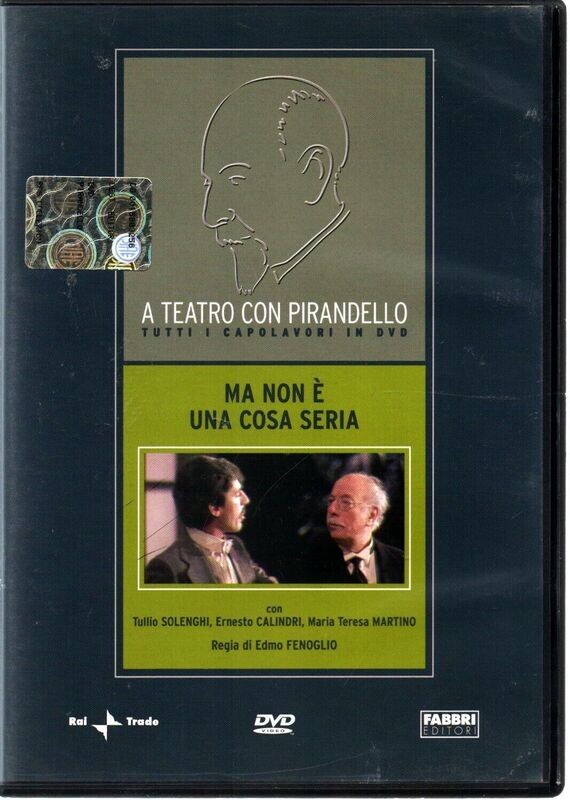 TeknoFilm - DVD - A teatro con Pirandello - MA NON E' UNA COSA SERIA di Edmo Fenoglio (1983) - FABBRI EDITORI TeknoFilm - DVD - A teatro con Pirandello - MA NON E' UNA COSA SERIA di Edmo Fenoglio (1983) - FABBRI EDITORI