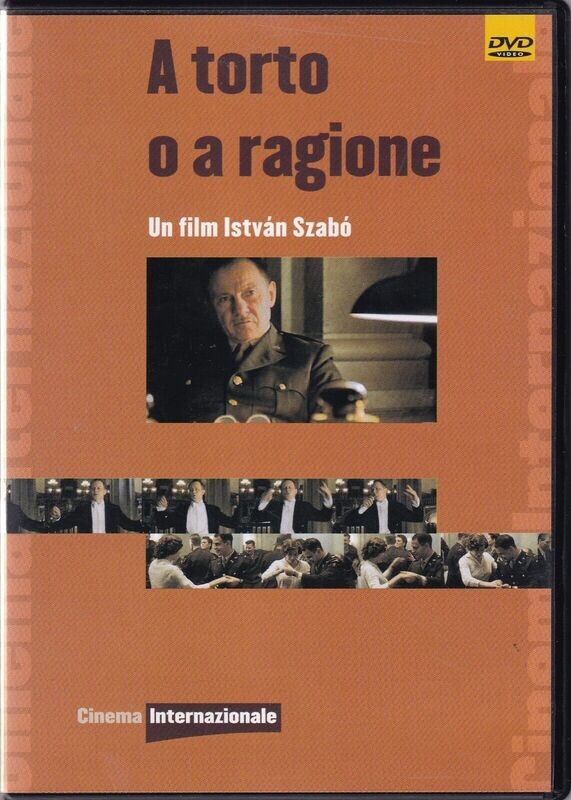 TeknoFilm - DVD – A TORTO O A RAGIONE di Istvan Szabo (2002) - INTERNAZIONALE