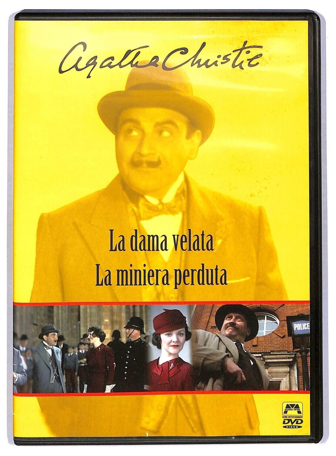 TeknoFilm - DVD - Agatha Christie - LA DAMA VELATA (Edward Bennett 1990) + LA MINIERA PERDUTA (Edward Bennett 1990) - MALAVASI