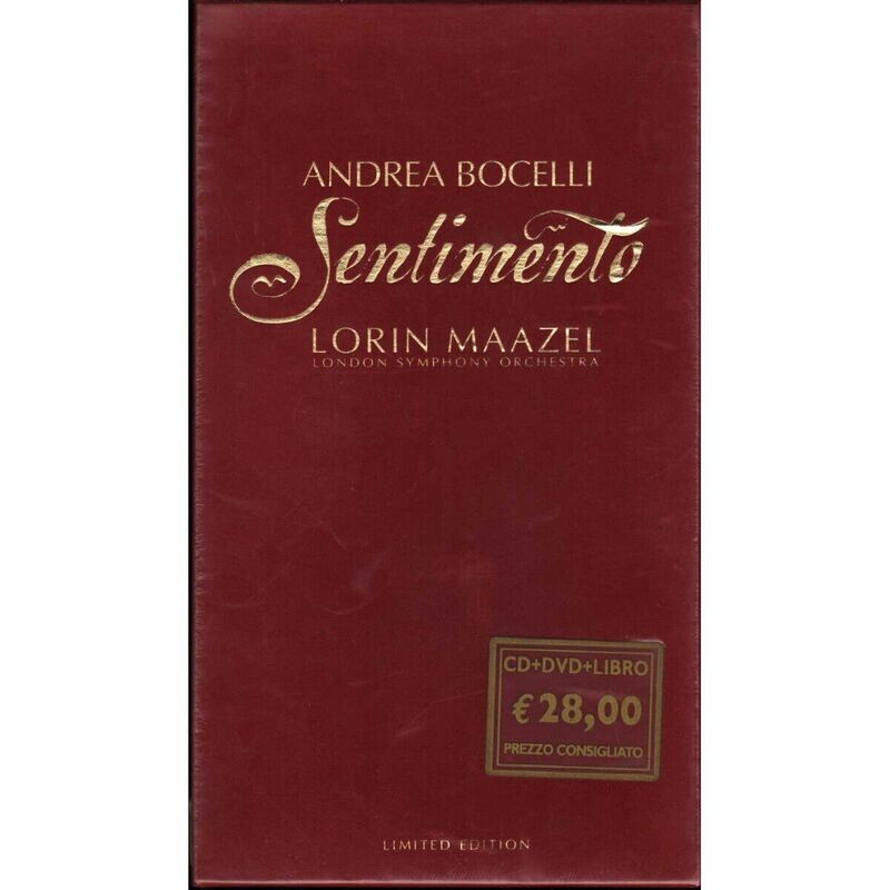 TeknoFilm -  DVD + CD (Limited Edition) - Andrea Bocelli - SENTIMENTO - Lorin Maazel e la London Symphony Orchestra (2002) - UNIVERSAL