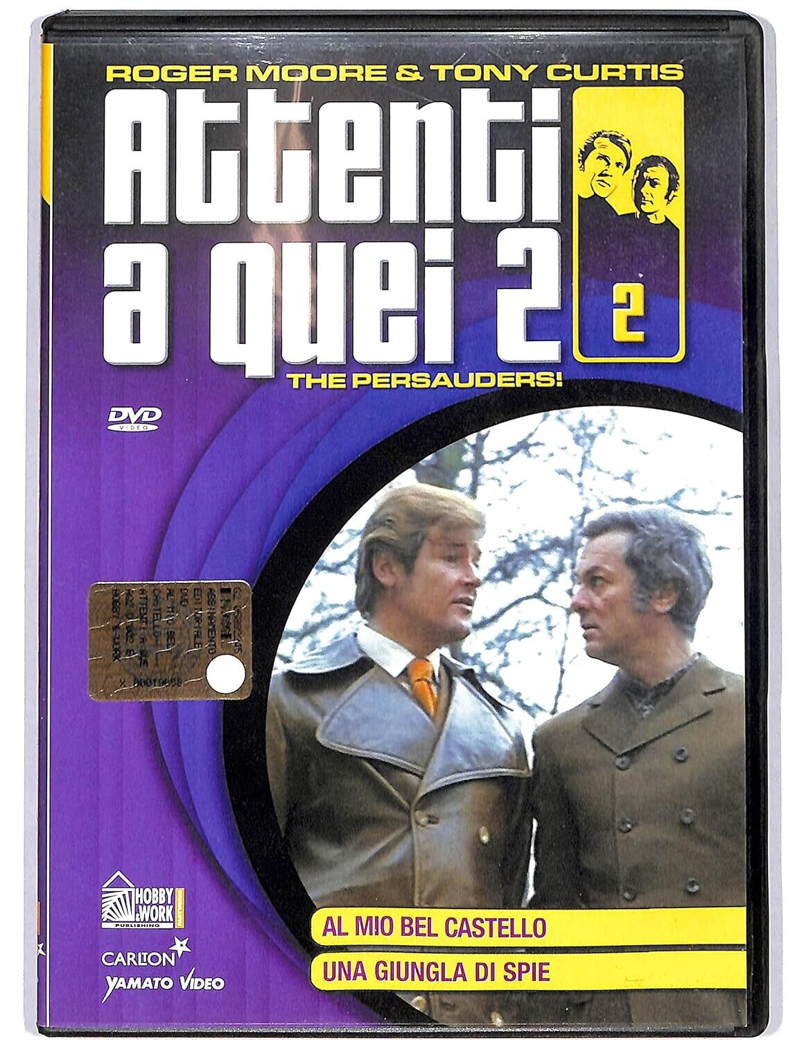 TeknoFilm - DVD - ATTENTI A QUEI 2 Vol. 02 (Al mio bel castello + Una giungla di spie) con Roger Moore (1971) - HOBBY & WORK